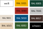 Preview: JANSEN Acryl Seidencolor RAL 7035