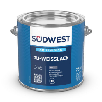 SÜDWEST AquaVision PU-Weißlack Matt 9110 weiß
