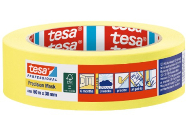 Tesa Präzisionskrepp PLUS 4334 gelb