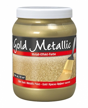 PUFAS Metall-Effekt-Farbe Gold 1.5 Liter