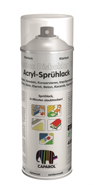 Caparol Capalac Disboklar 782/Acryl-Sprühlack Klar Glänzend 400 ml