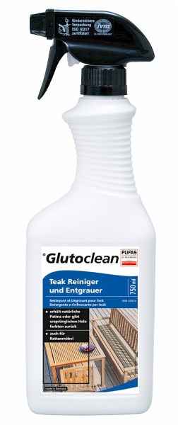 Glutoclean Teak Reiniger und Entgrauer 750 ml