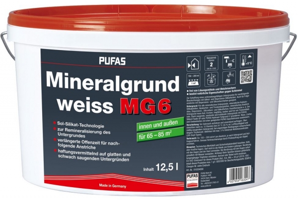 PUFAS Mineralgrund weiß MG 6