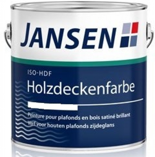 JANSEN ISO-HDF Holzdeckenfarbe matt weiß 2.5 Liter