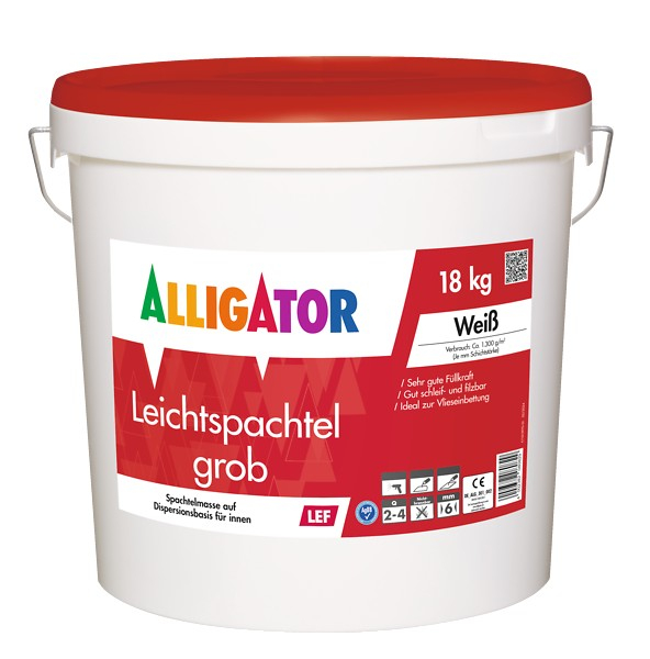 ALLIGATOR Leichtspach­tel grob LEF