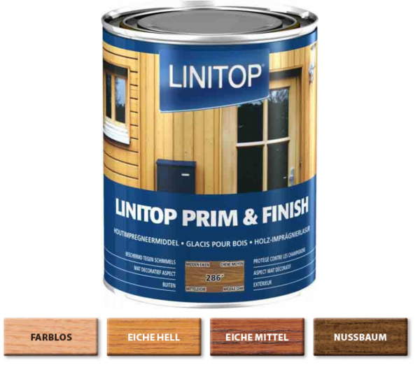LINITOP PRIM FINISH - Imprägnierlasur im Außenbereich