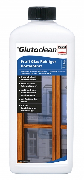 Glutoclean Profi Glas Reiniger Konzentrat 1 Liter