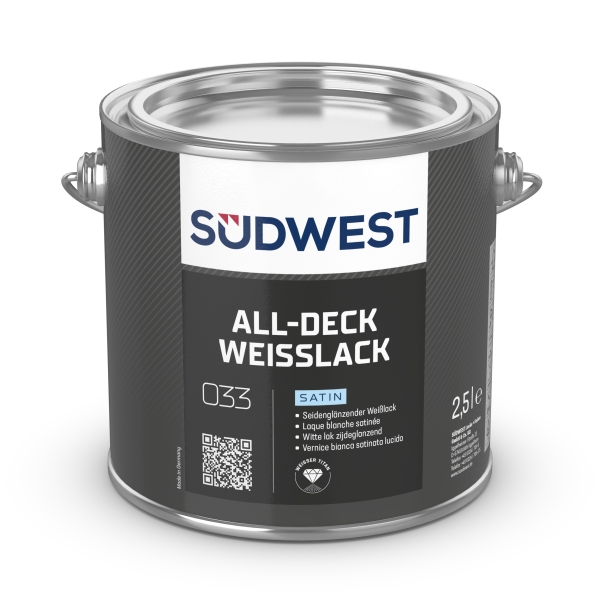 SÜDWEST All-Deck Weißlack Satin weiß K73