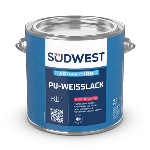 SÜDWEST AquaVision PU-Weißlack Hochglanz 9110 weiß