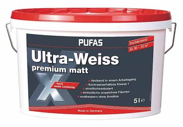 PUFAS Ultra Weiß premium matt