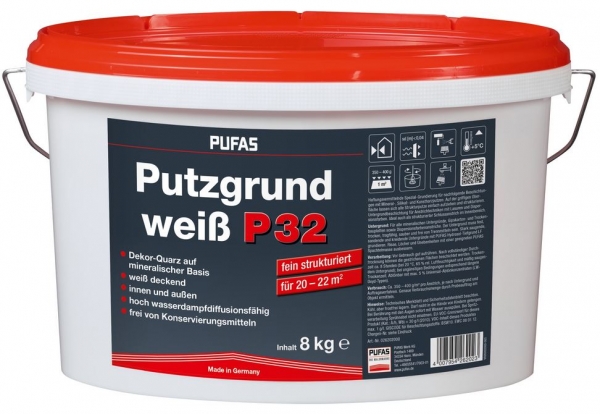 PUFAS Putzgrund weiß P 32 fein