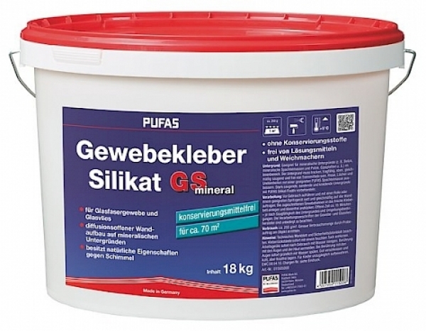 PUFAS Gewebekleber Silikat GS mineral 18 Kg